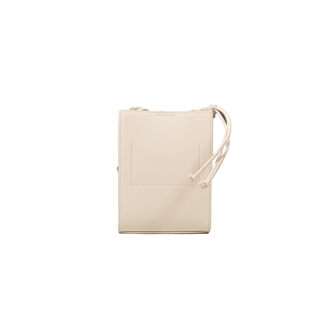 Jil Sander Tangle Rings Small Powder Leather Crossbody Bag