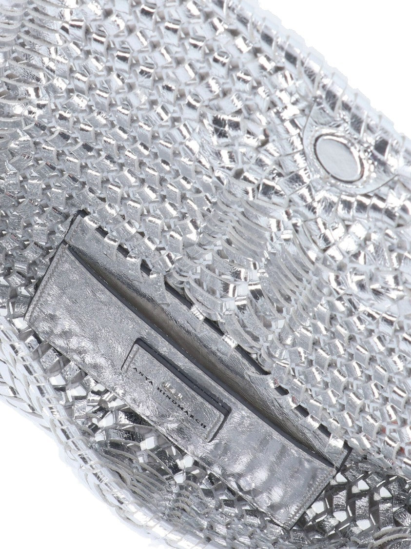 Anya Hindmarch "Neeson" Clutch – Silver