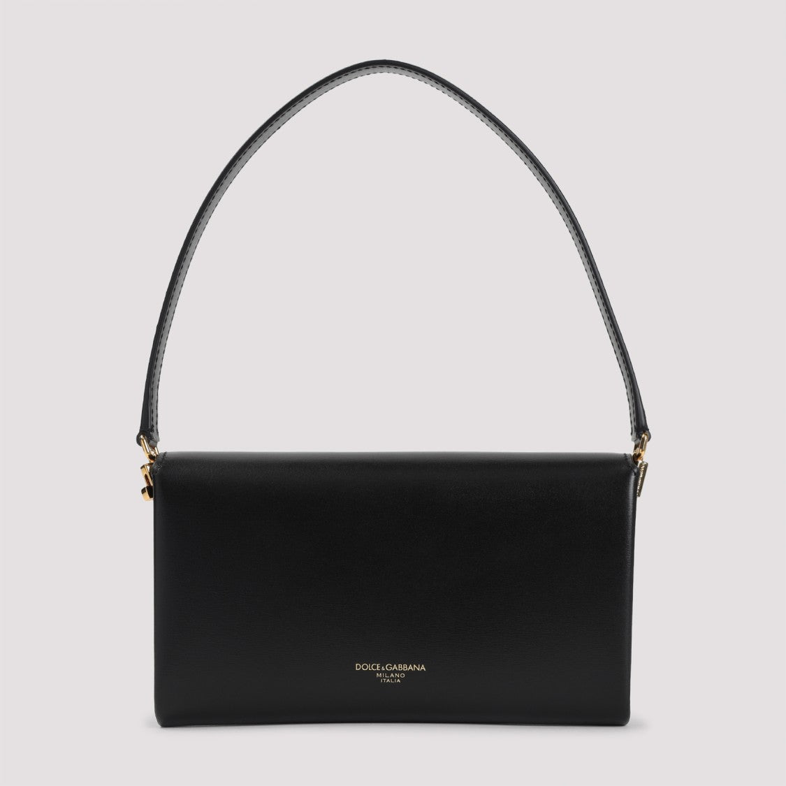 Dolce & Gabbana Marlene Black Calf Leather Shoulder Bag
