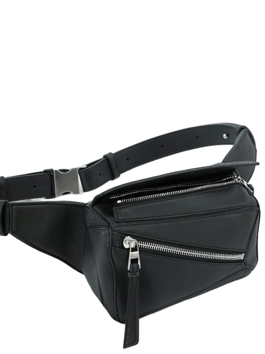 Loewe Structured Black Crossbody Bag With Adjustable Strap