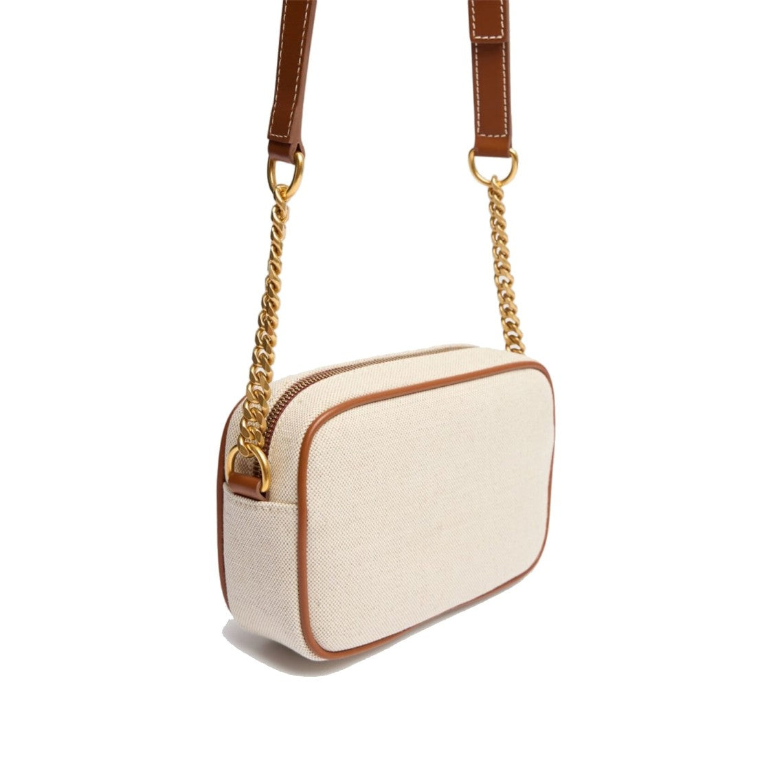 Balmain Textured Fabric Logo Shoulder Bag