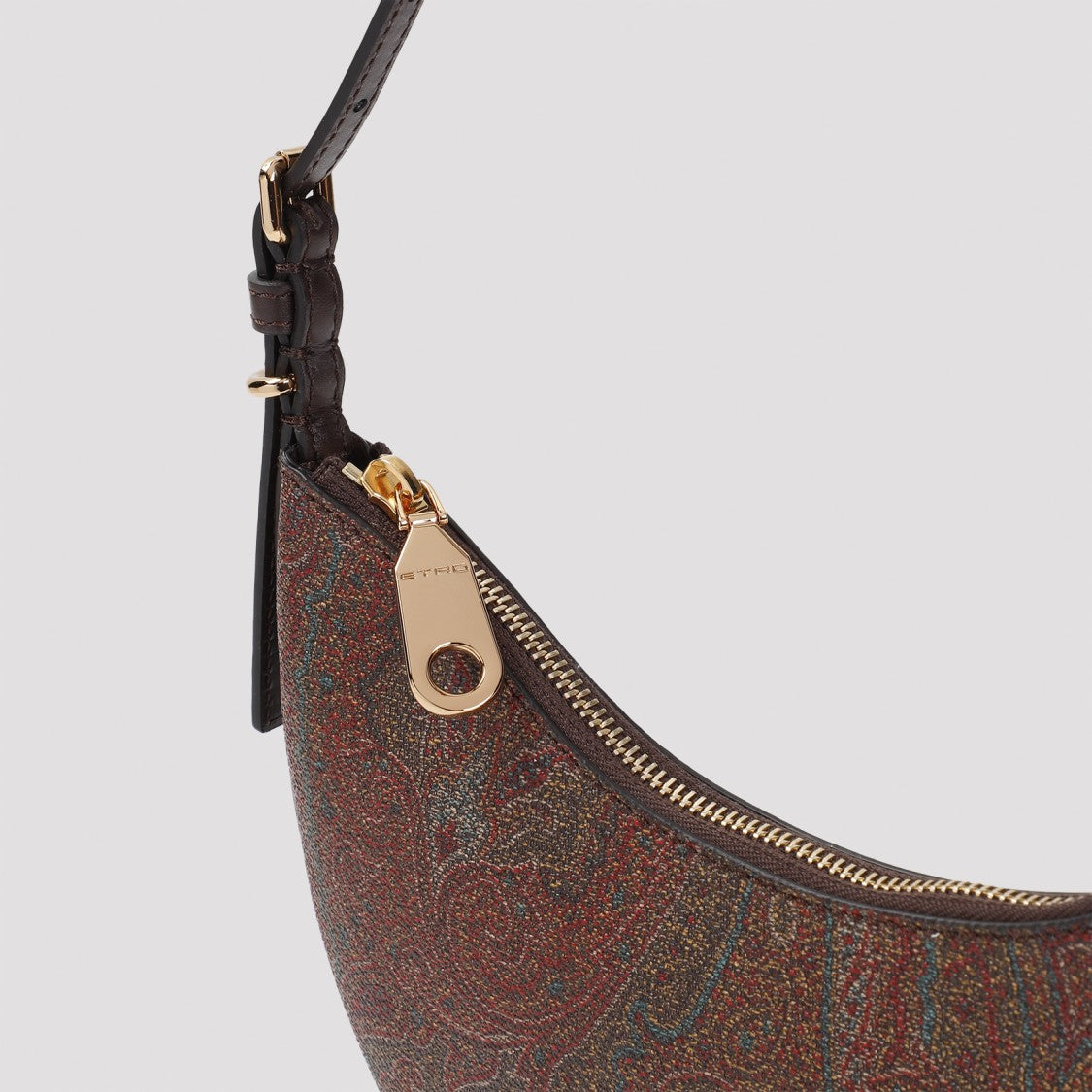 Etro Essential Brown Cotton Hobo Bag