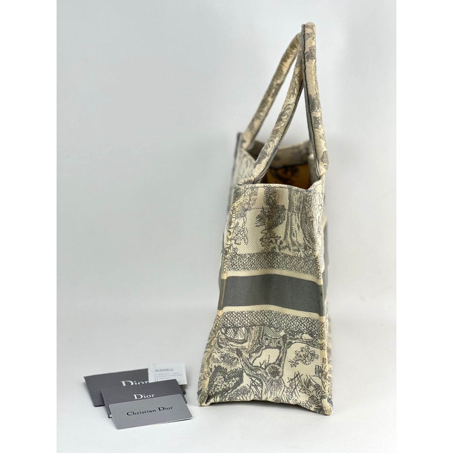 Dior Medium Book Tote Ecru Toile de Jouy
