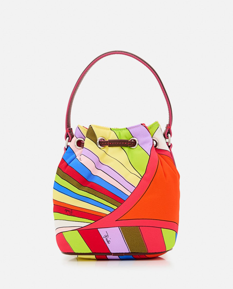 Pucci Nylon Drawtring Pouch Bag Small