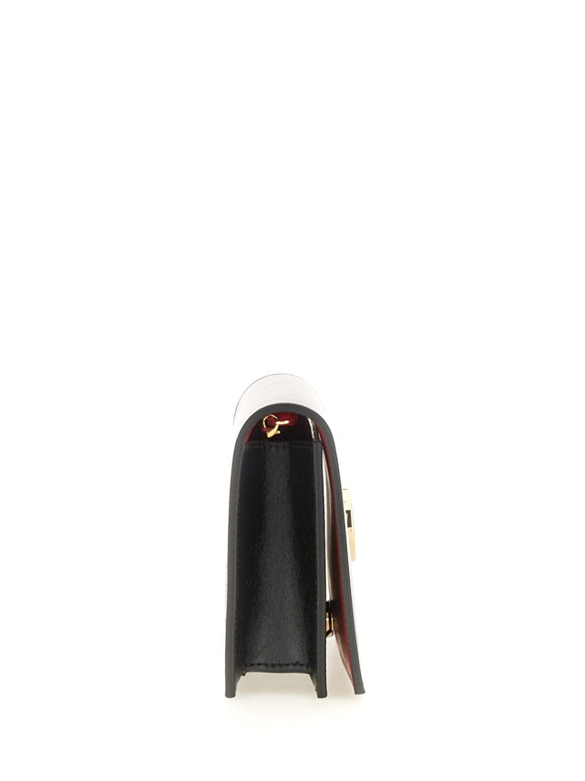 Ferragamo Mini Bag With Gold-Tone Clasp And Chain Strap