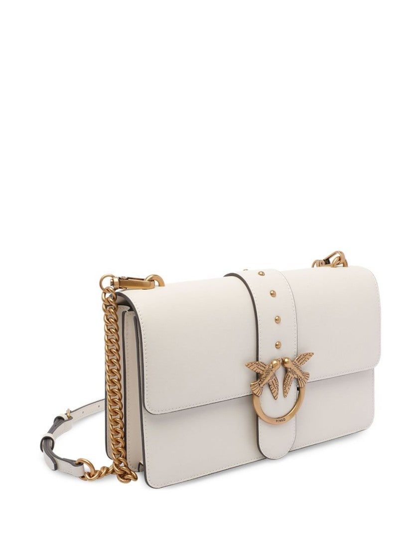 Pinko Rectangular Bag With Gold-Tone Bird Emblem