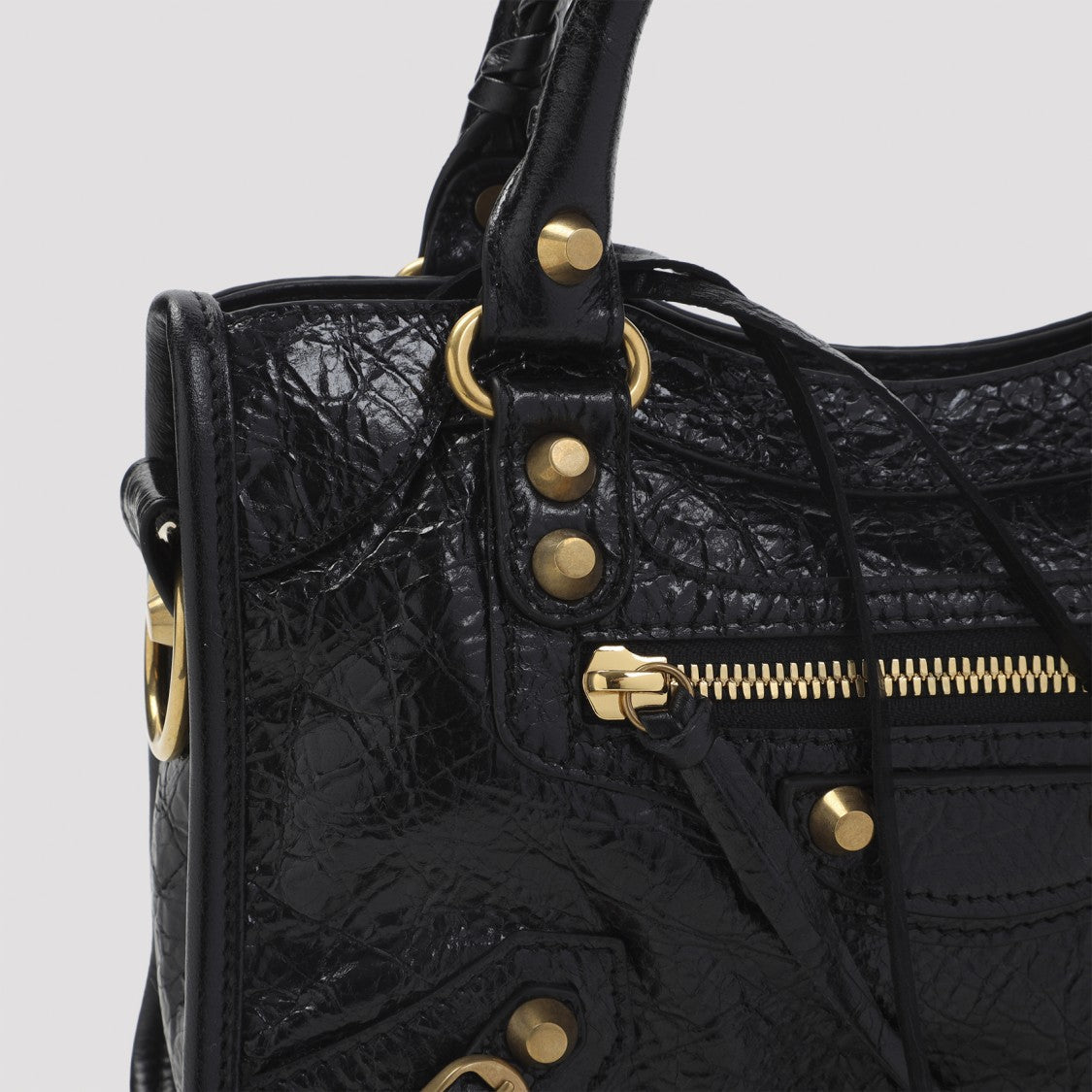 Balenciaga Le City Mini Black Lamb Leather Shoulder Bag