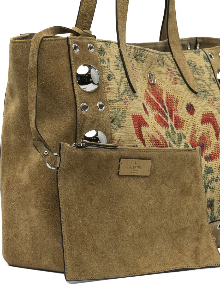 Valentino Garavani Embroidered "Nellcôte" Shopper Bag