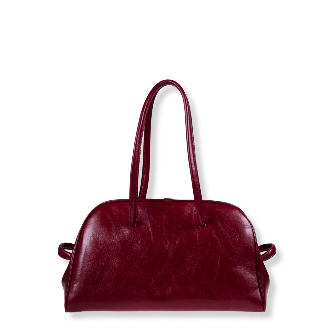 Jacquemus Vintage-Finish Bowling Handbag With Knot Detail