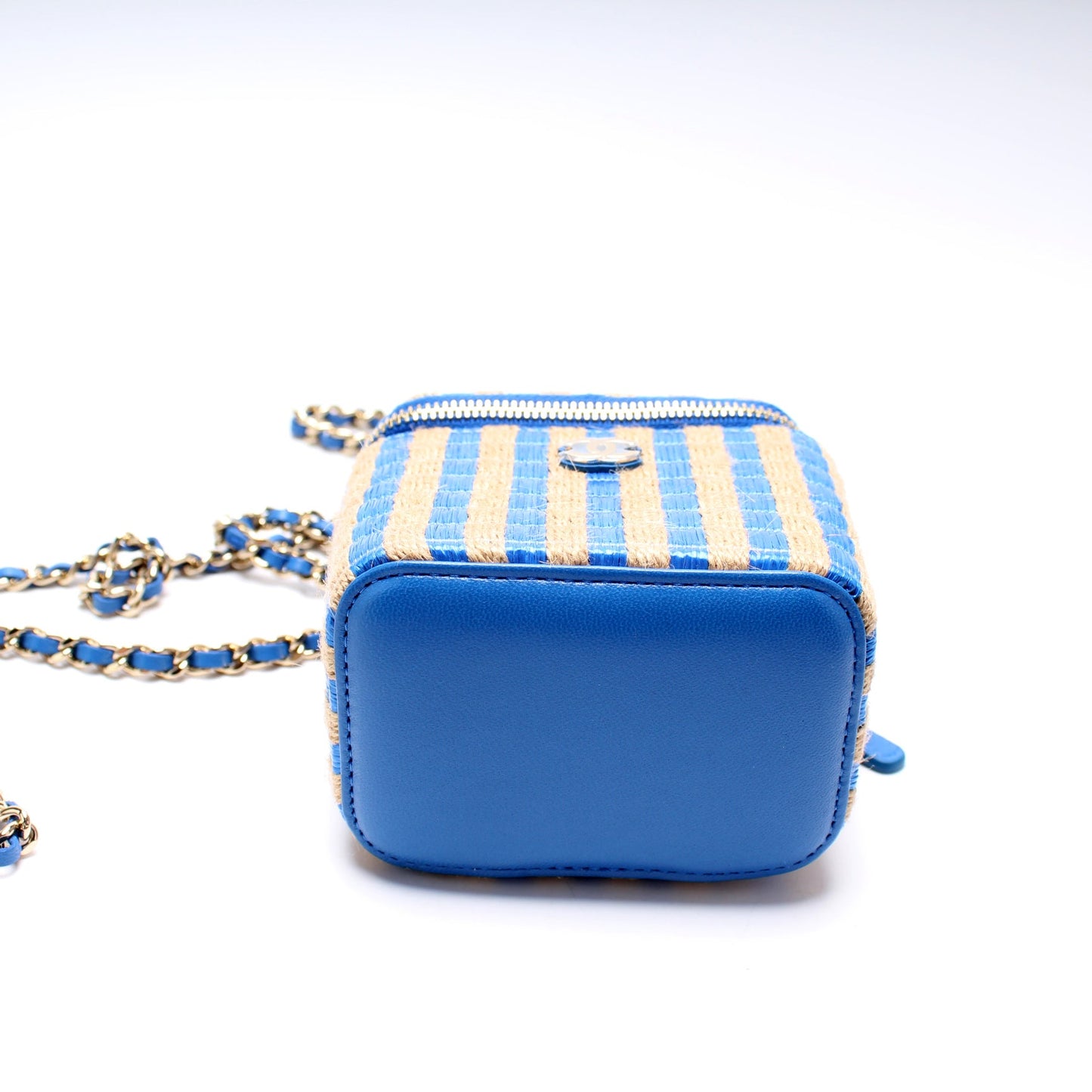 Mini Vanity Case With Chain Raffia 31M