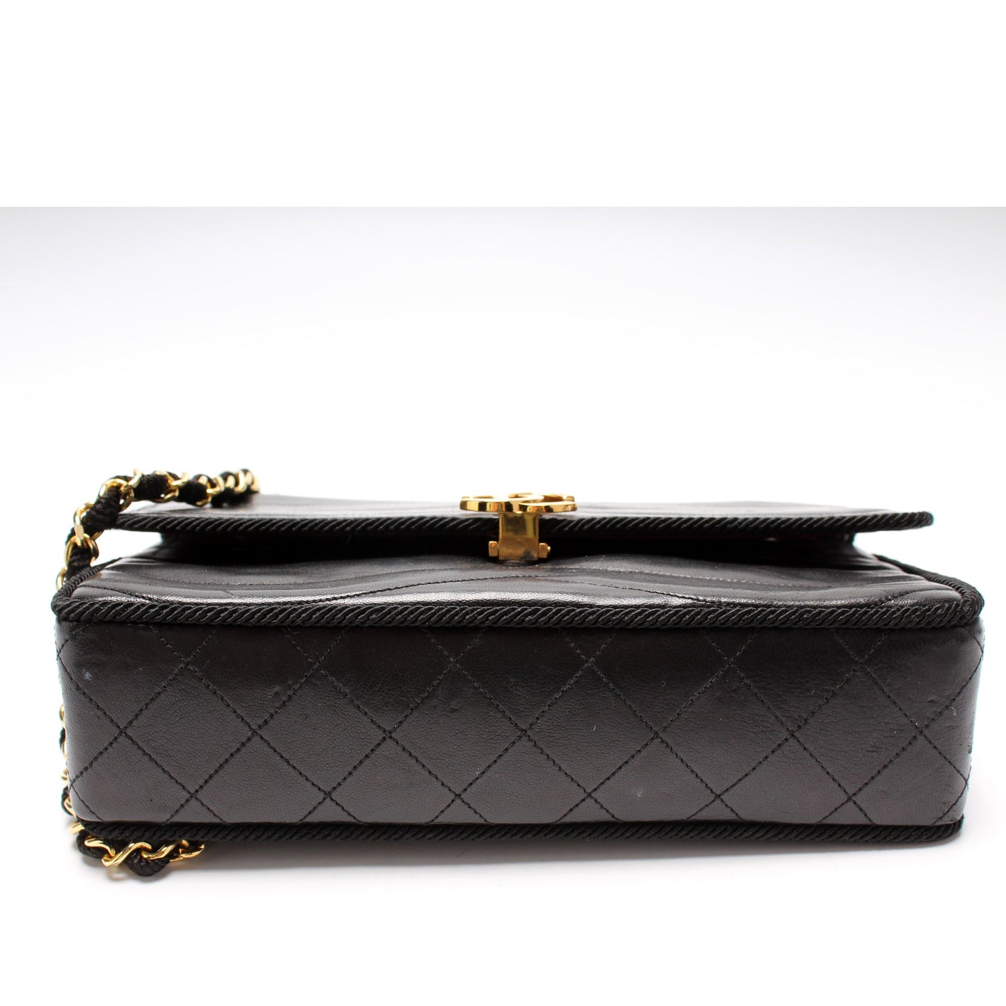 Scallop Quilted Flap Bag Vintage Lambskin