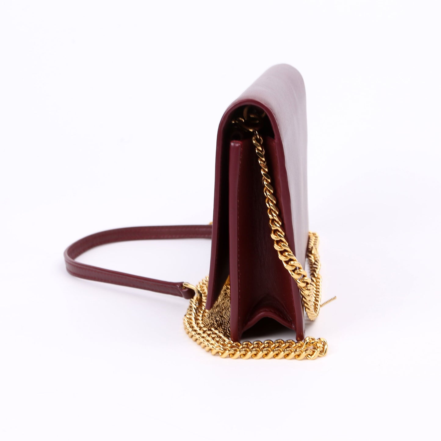 Kate Tassel Chain Wallet Maroon
