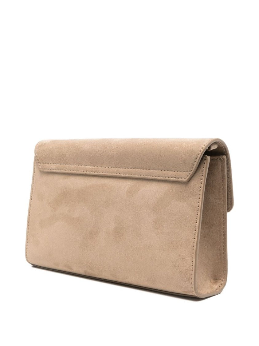 Love Moschino Rectangular Shoulder Bag With Gold Clasp