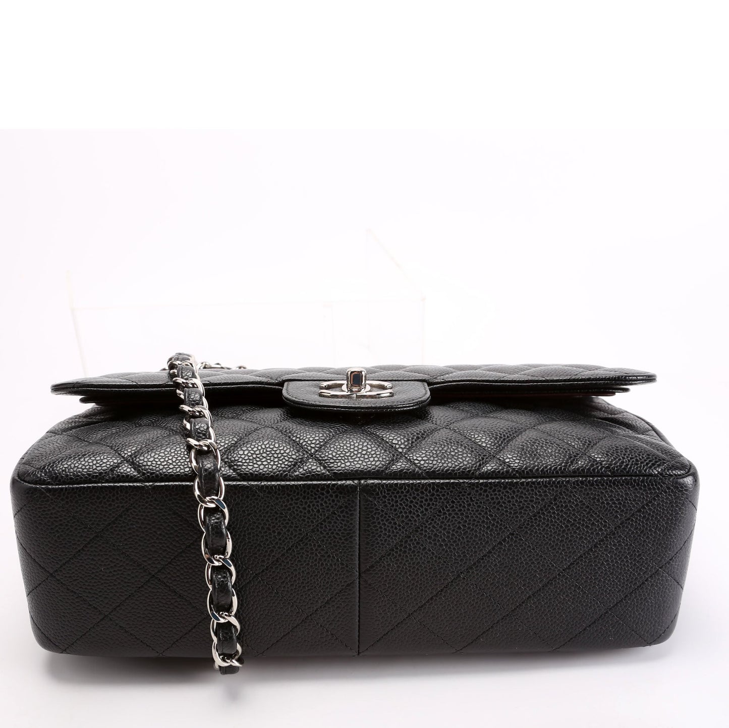 Classic Flap Jumbo Caviar Black/Silver