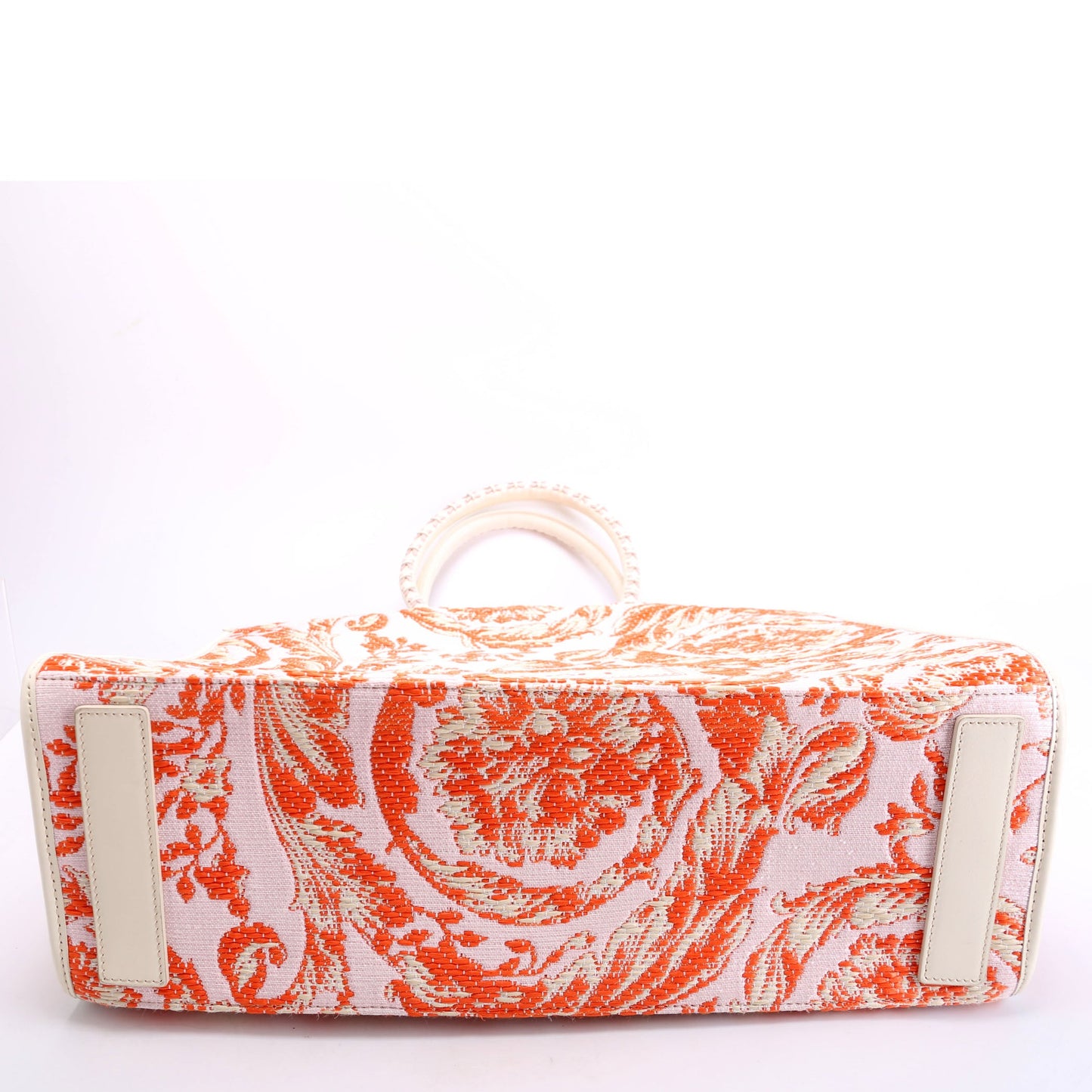 Athena Tote Large Raffia Orange/Pink