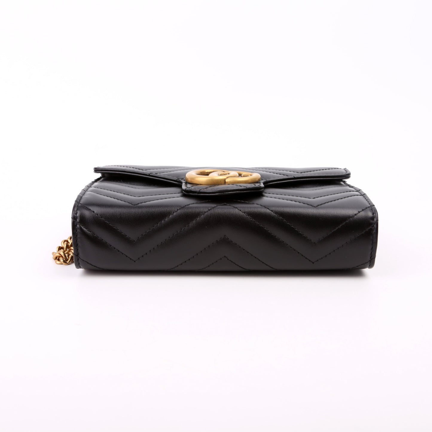474575 Marmont Chain Wallet Black