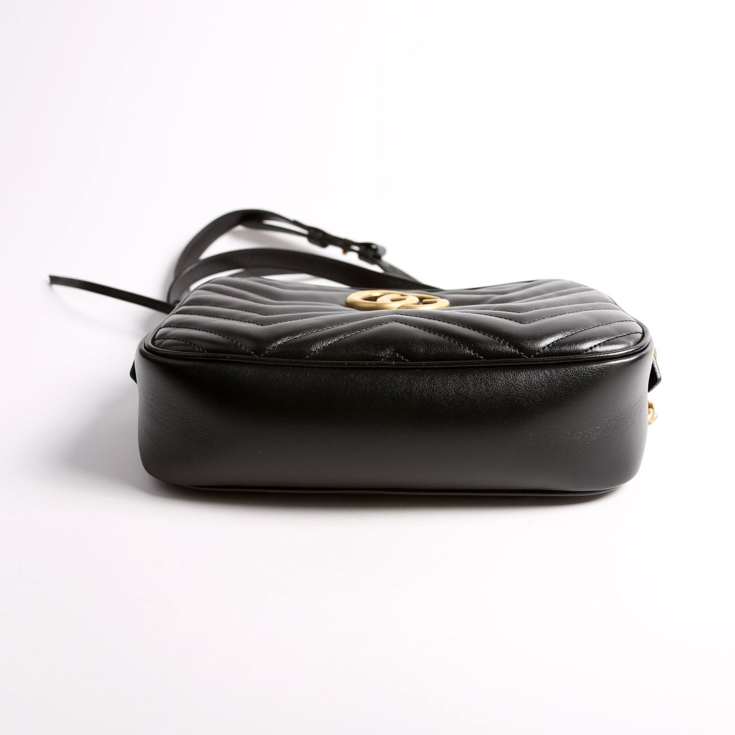 447632 Marmont Small Leather Camera Black