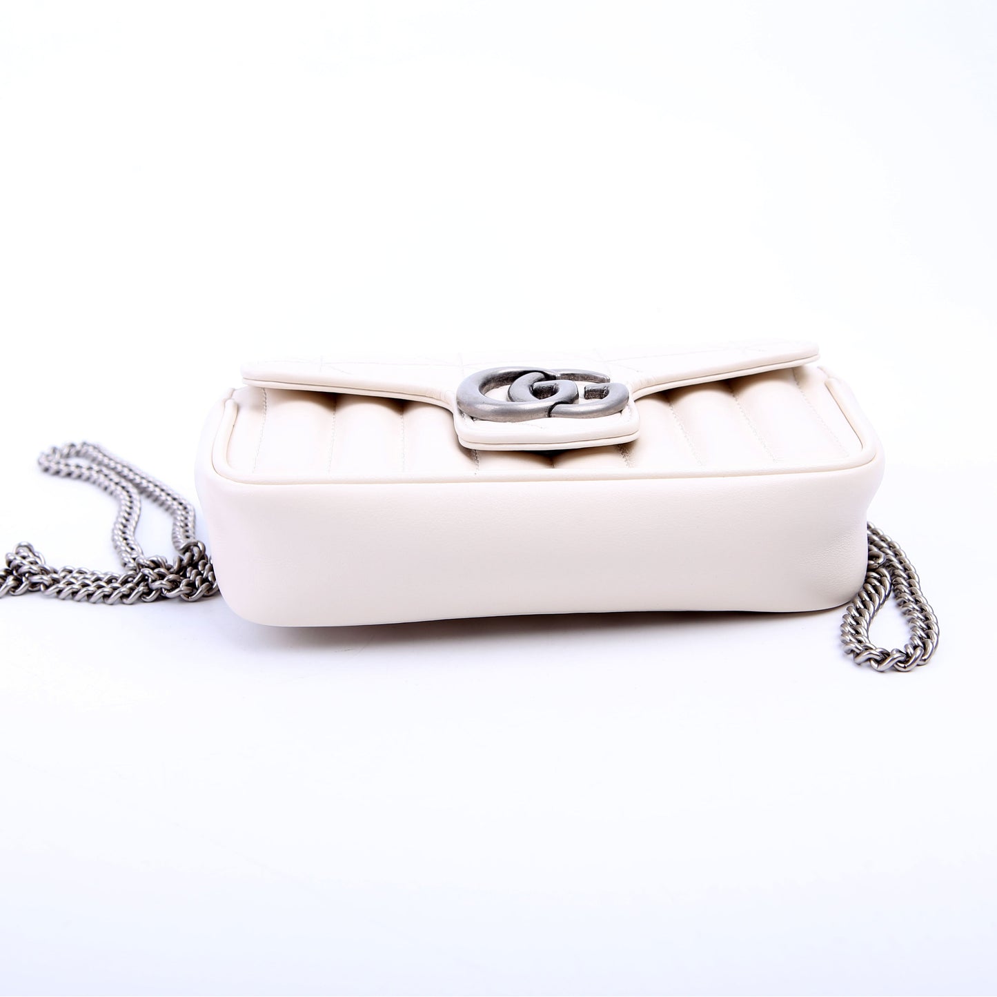 476433 Marmont Aria Super Mini Flap White