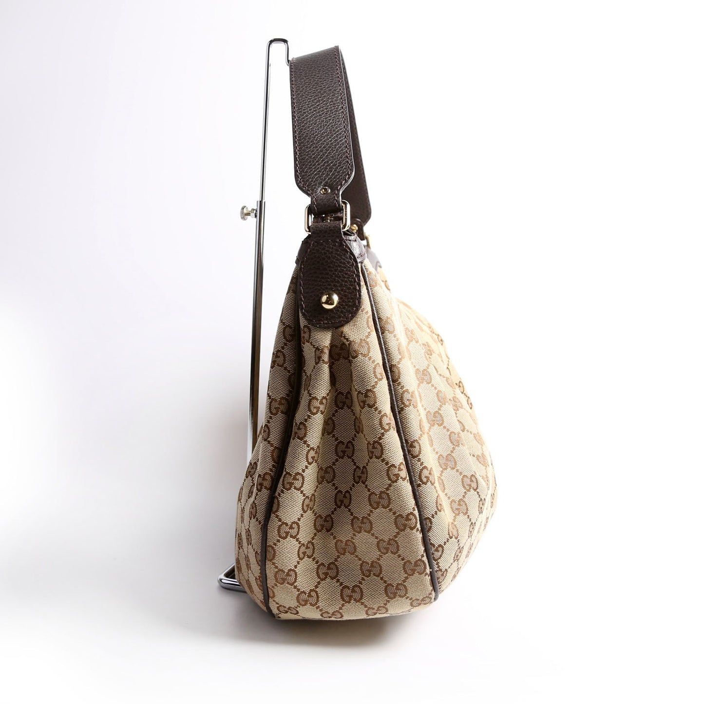 364843 GG Canvas Sukey Hobo Medium Brown