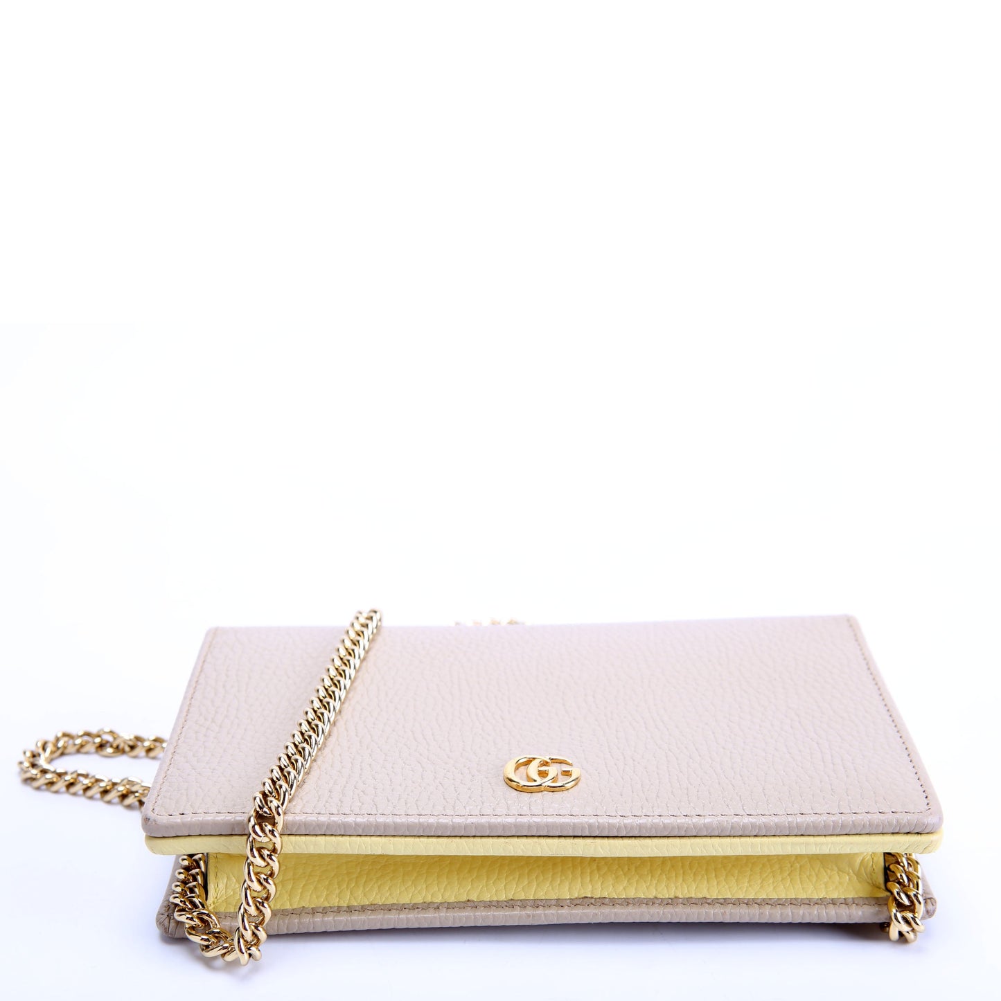 497985 Marmont Mini Chain Bag Beige/Yellow