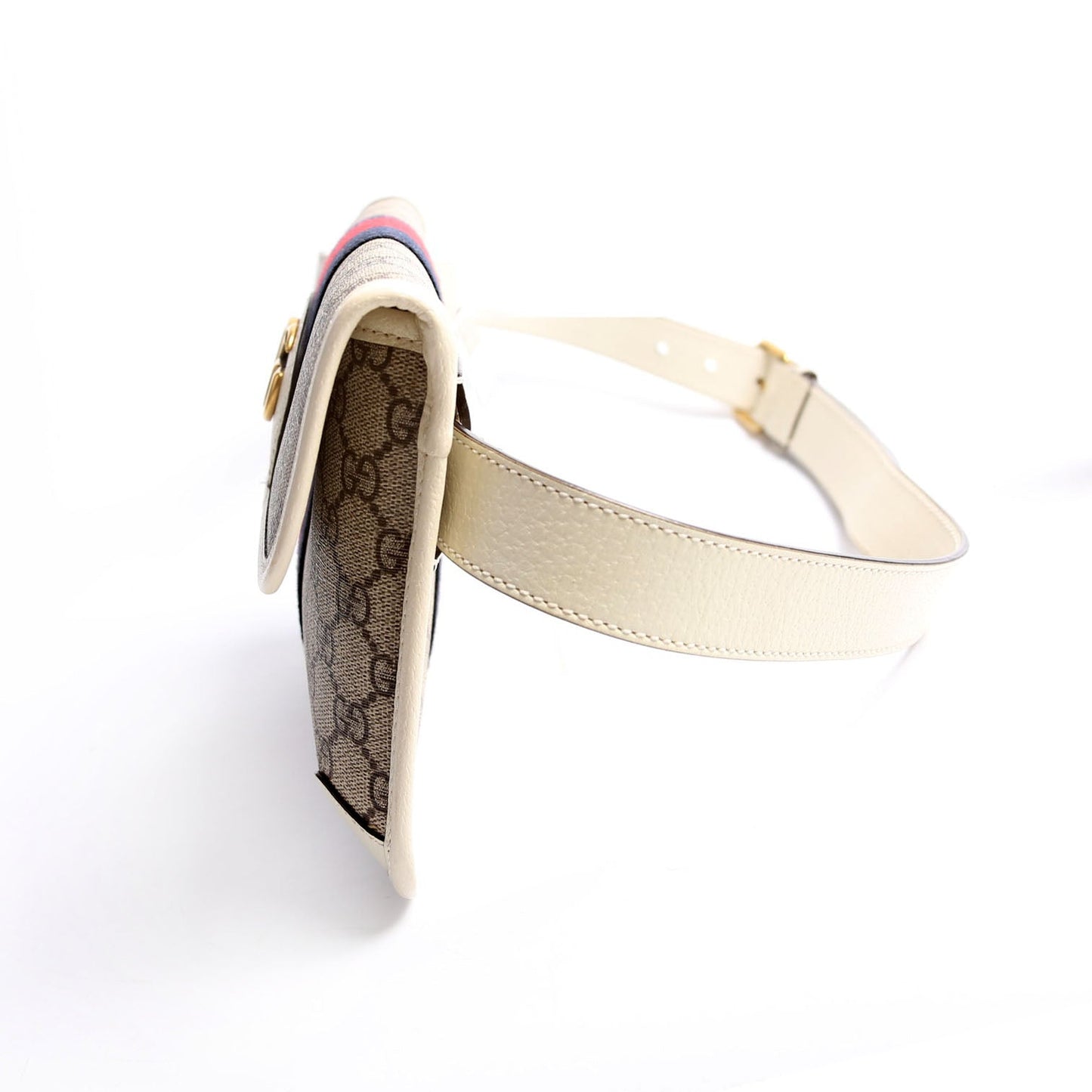 674081 GG Supreme Ophidia Belt Bag White