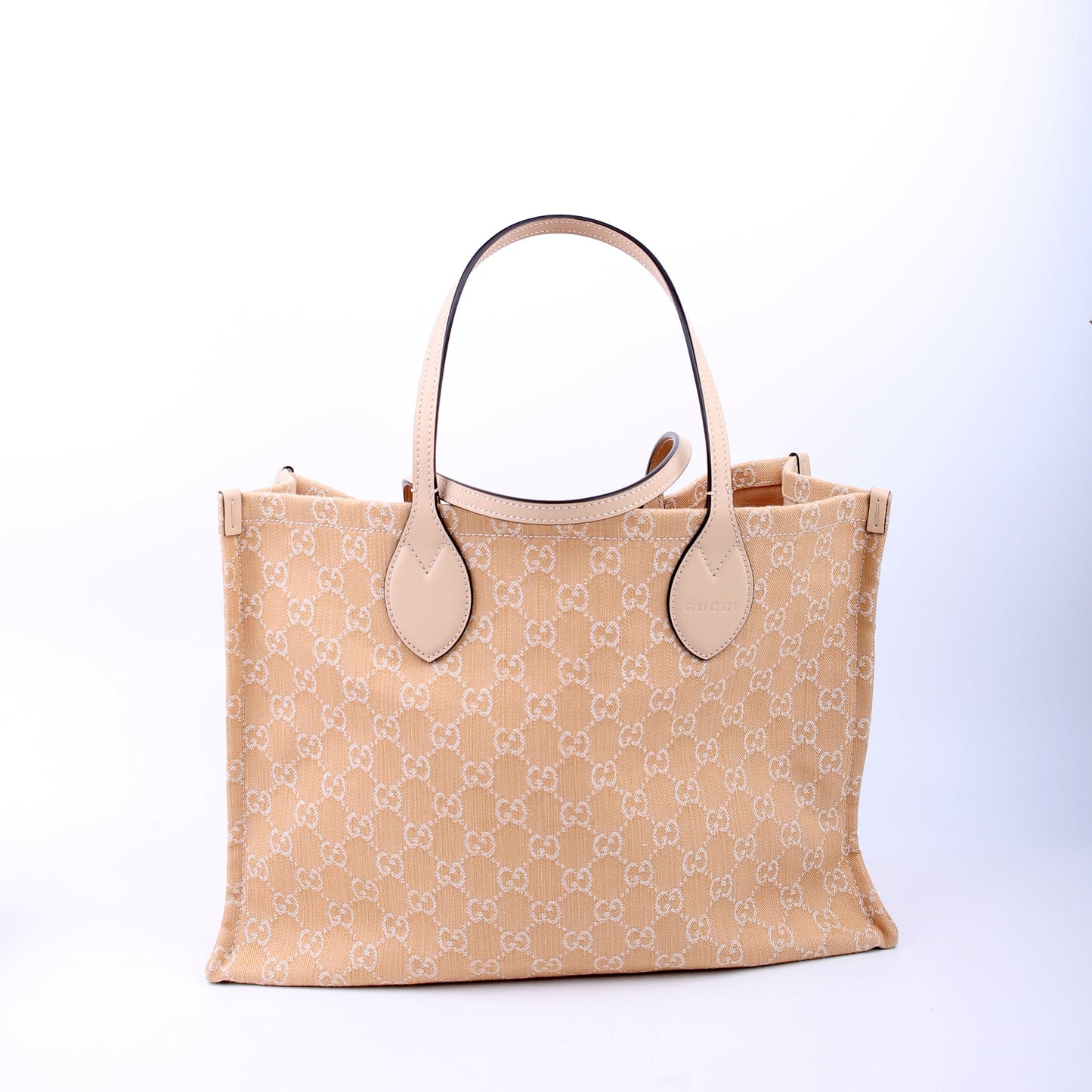 772184 Summer Tote Large Denim Nude