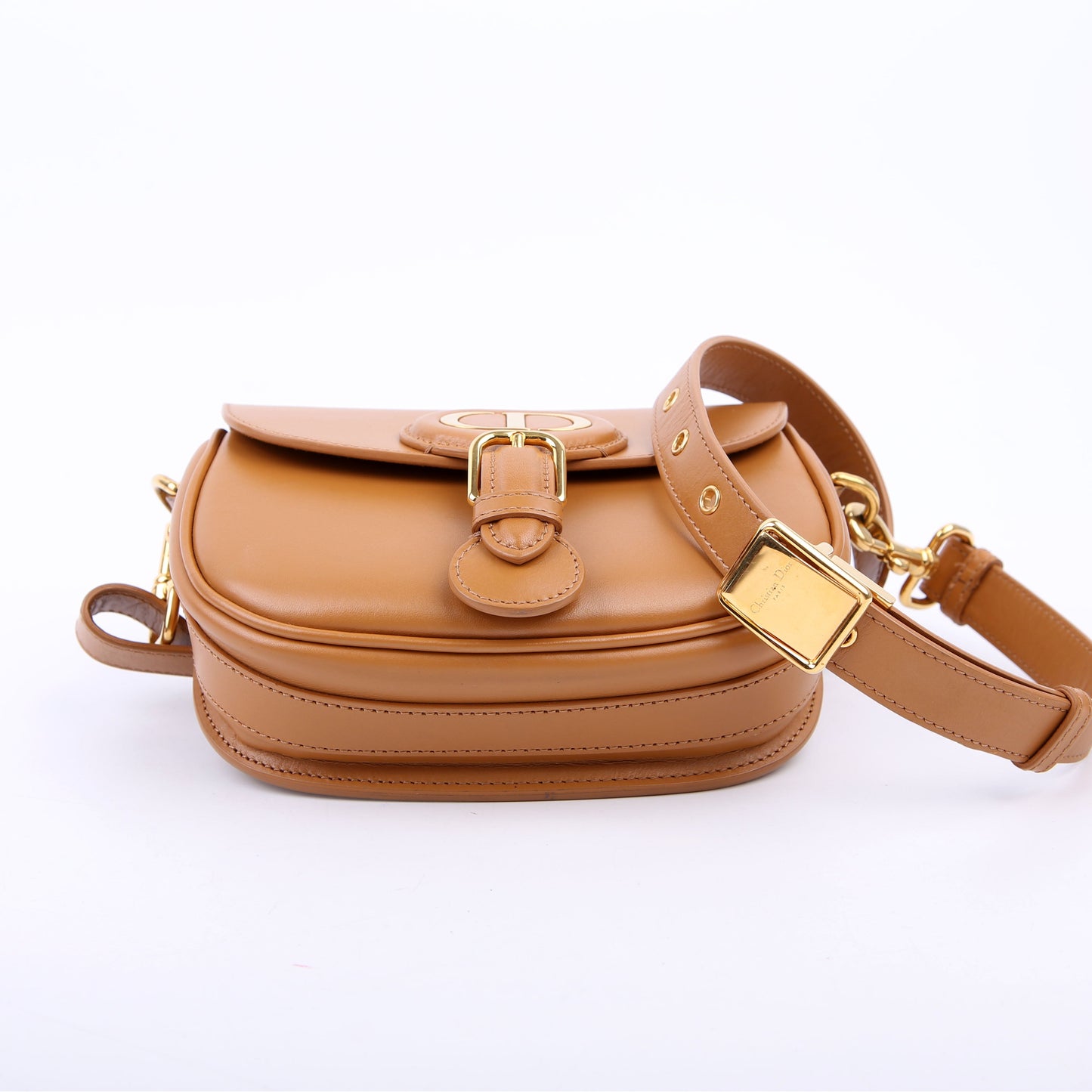 Bobby Bag Small Grained Calfskin Brown