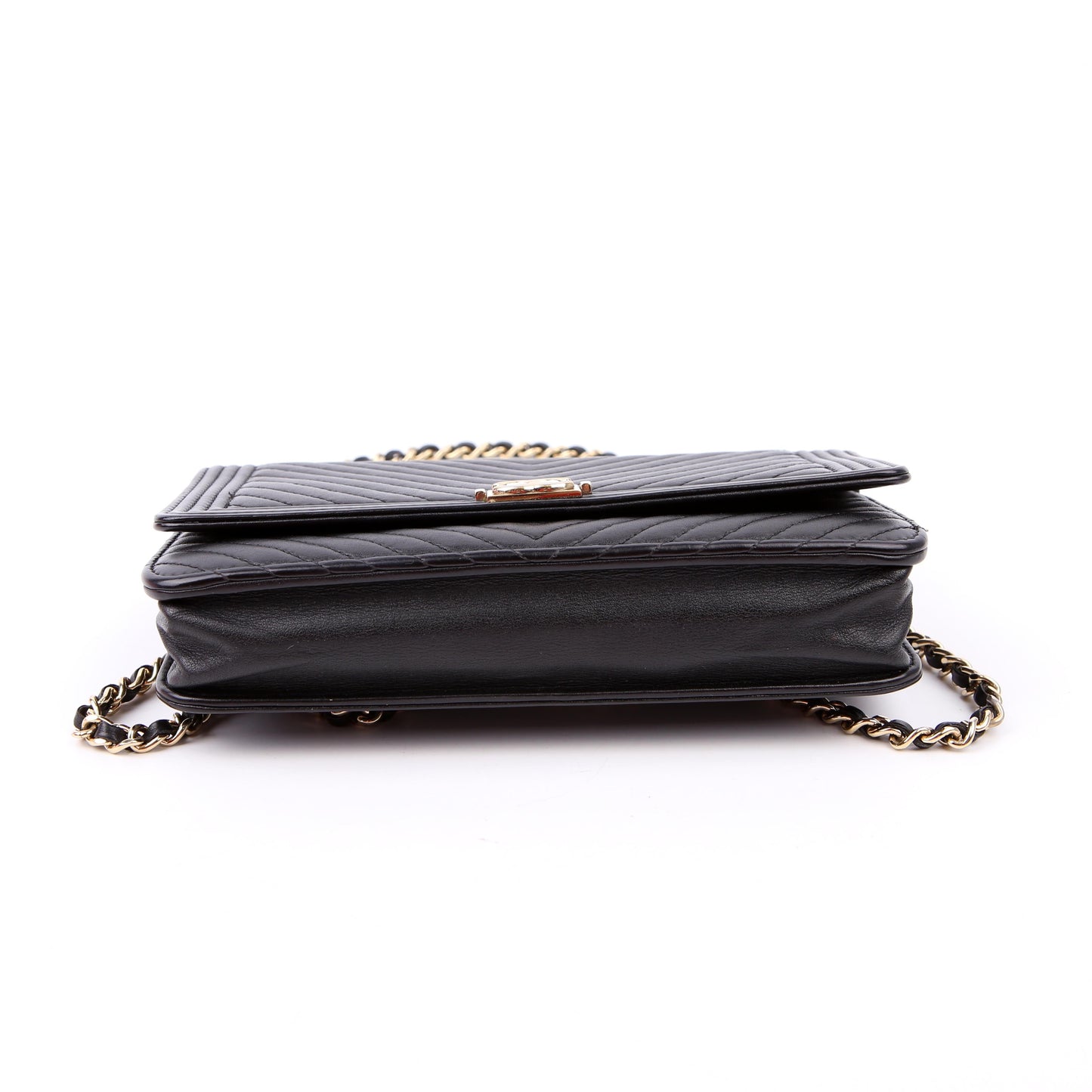 WOC Boy Chevron Lambskin Black