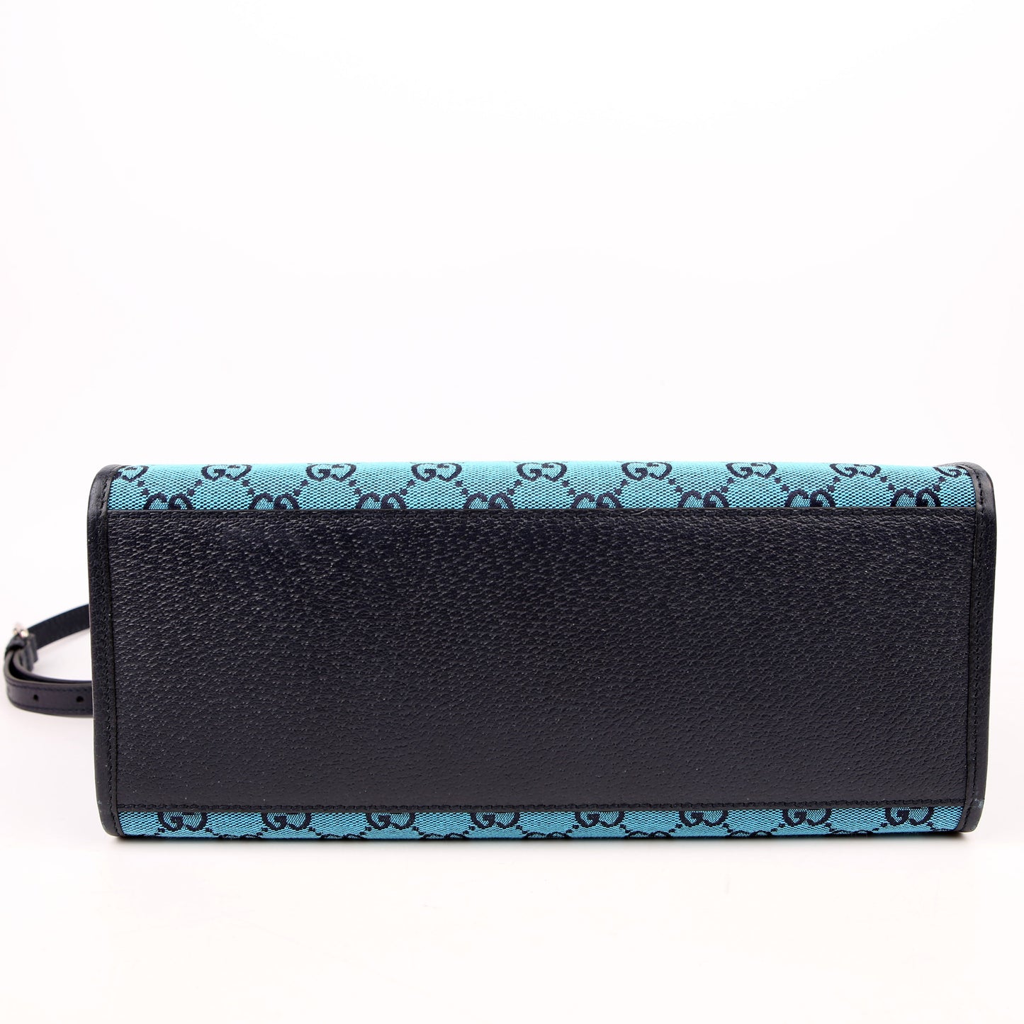 659983 GG Canvas Interlocking GG Small Tote Blue
