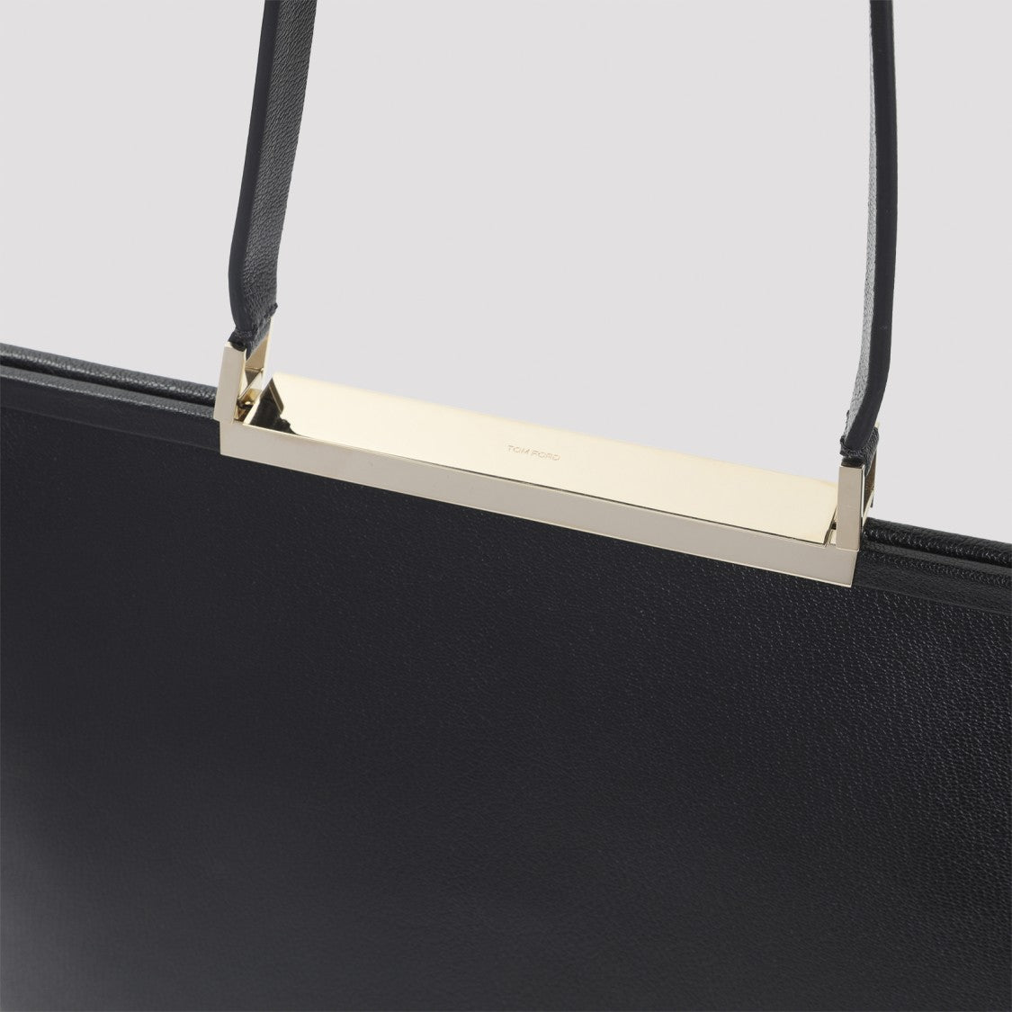 Tom Ford Goat Leather Shoulder Bag With Silver-Tone Accents