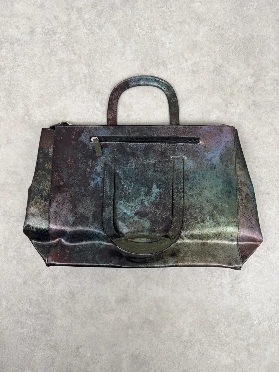 1995 Jean Paul Gaultier Evolution World Eroded Handle Bag