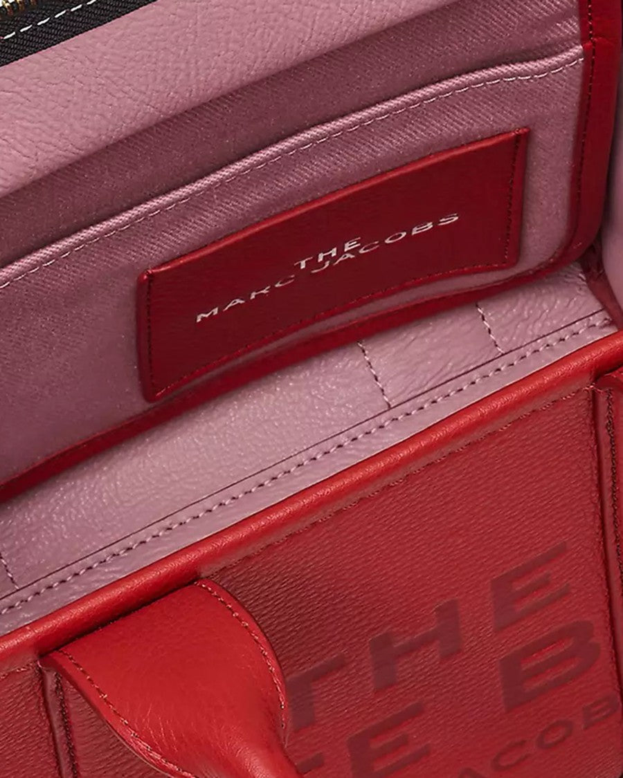 Marc Jacobs Handbag The Leather Small Tote Bag True Red