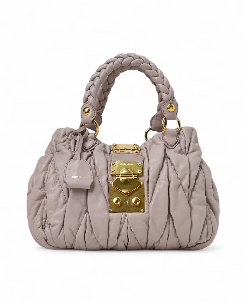 Miu Miu Coffer Small Groffata Lilac