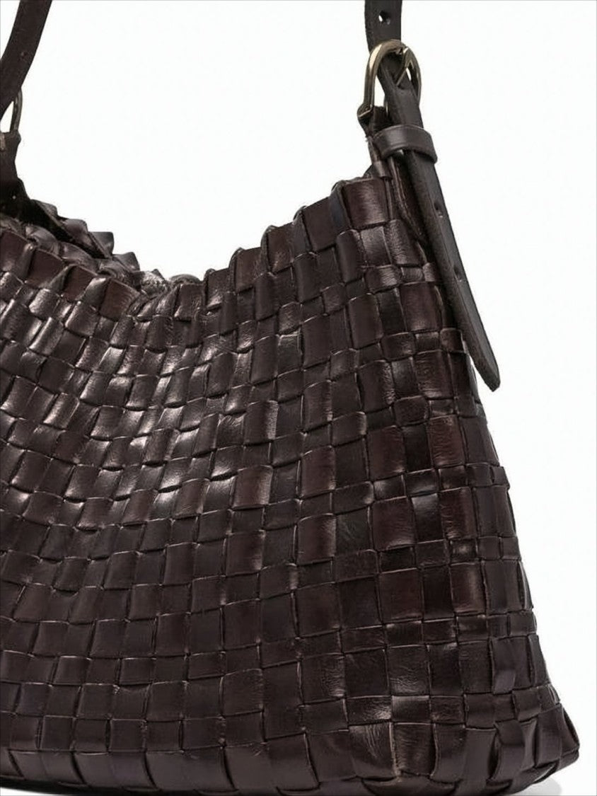 Dragon Diffusion Woven Calf Leather Shoulder Bag