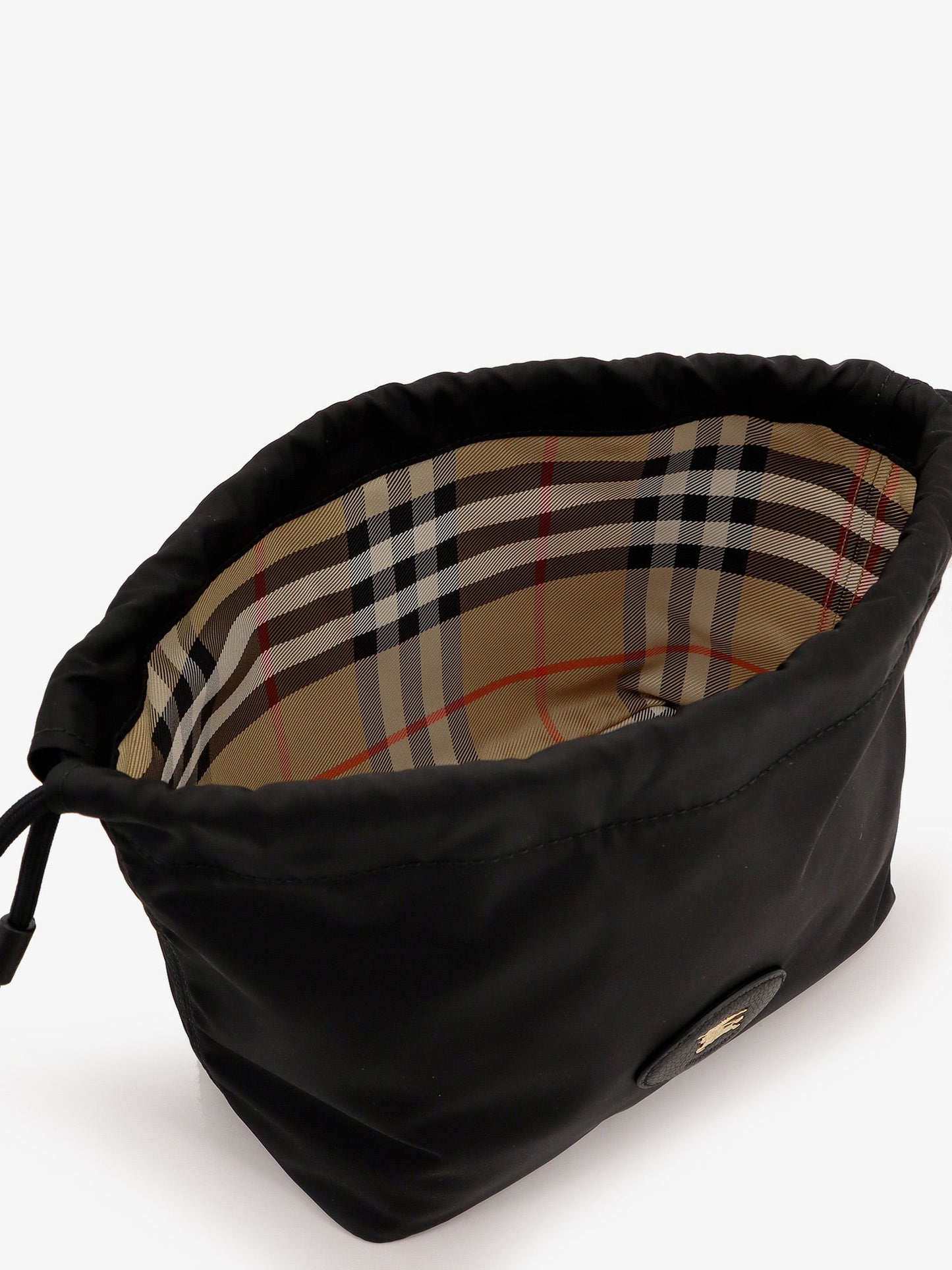 Horseshoe drawstring clutch bag