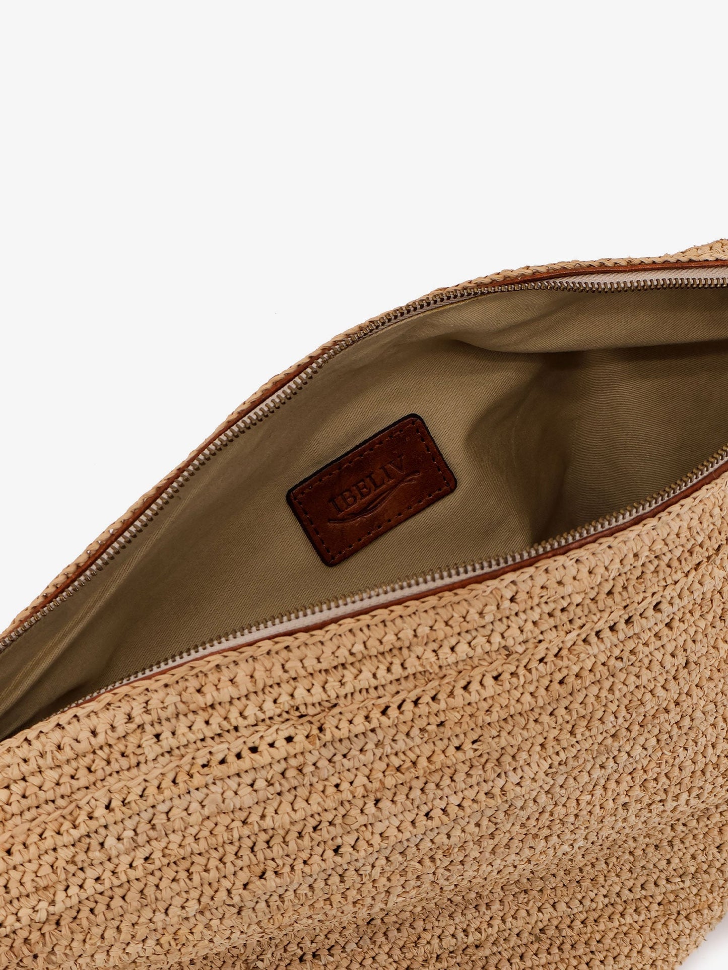 Luna raffia crossbody bag