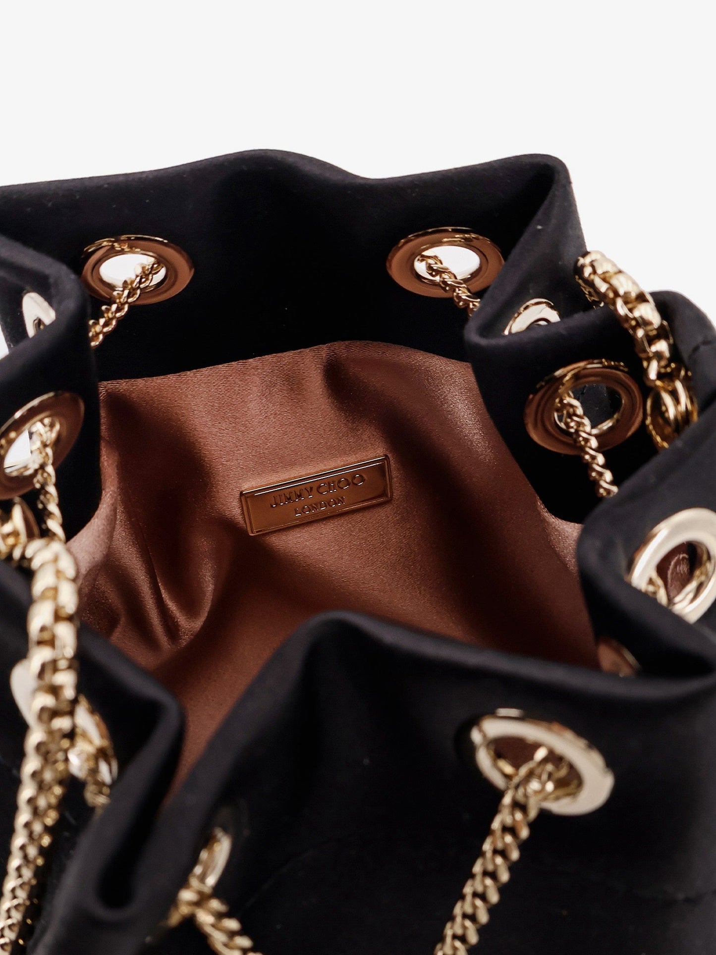 Bon Bon satin bucket bag