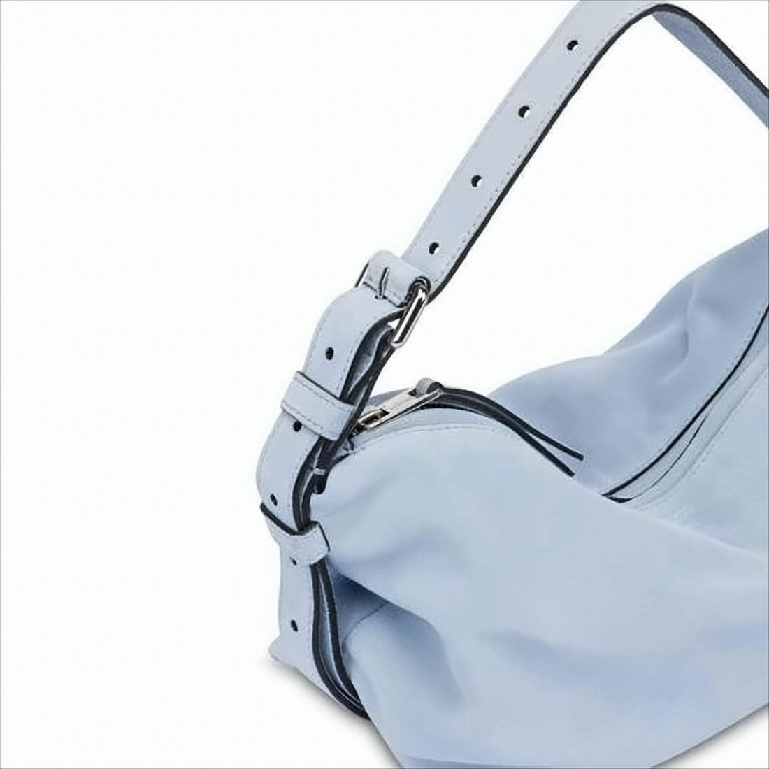 Moschino Soft Calf Leather Shoulder Bag