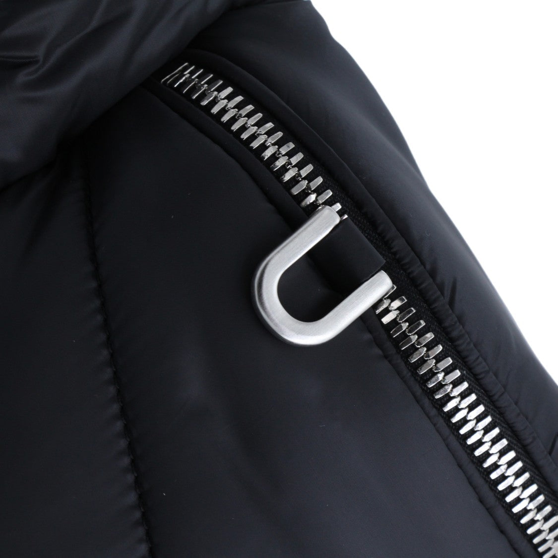 Moncler X Rick Owens Quilted Black Waist Bag