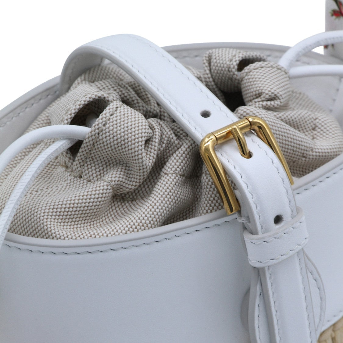 Dolce & Gabbana Woven Straw Bucket Bag
