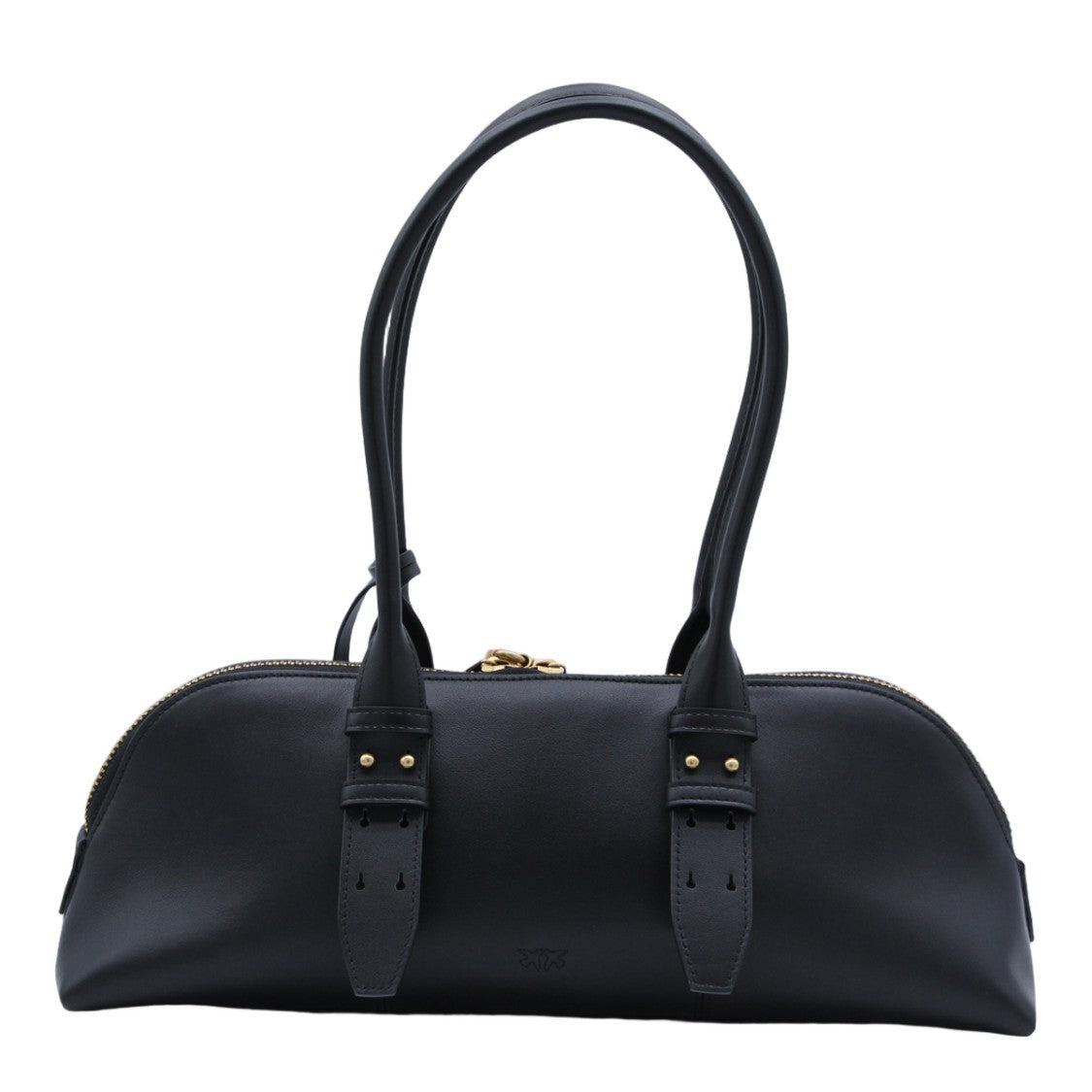 Pinko Sleek Handbag With Gold-Tone Accents And Zip Closure