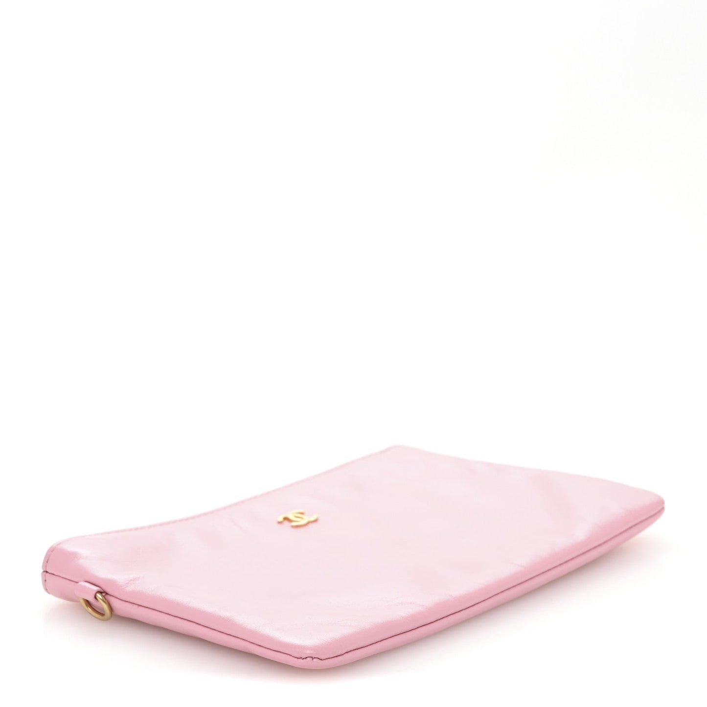 Shiny Calfskin Chanel 22 Removable Pouch Pink