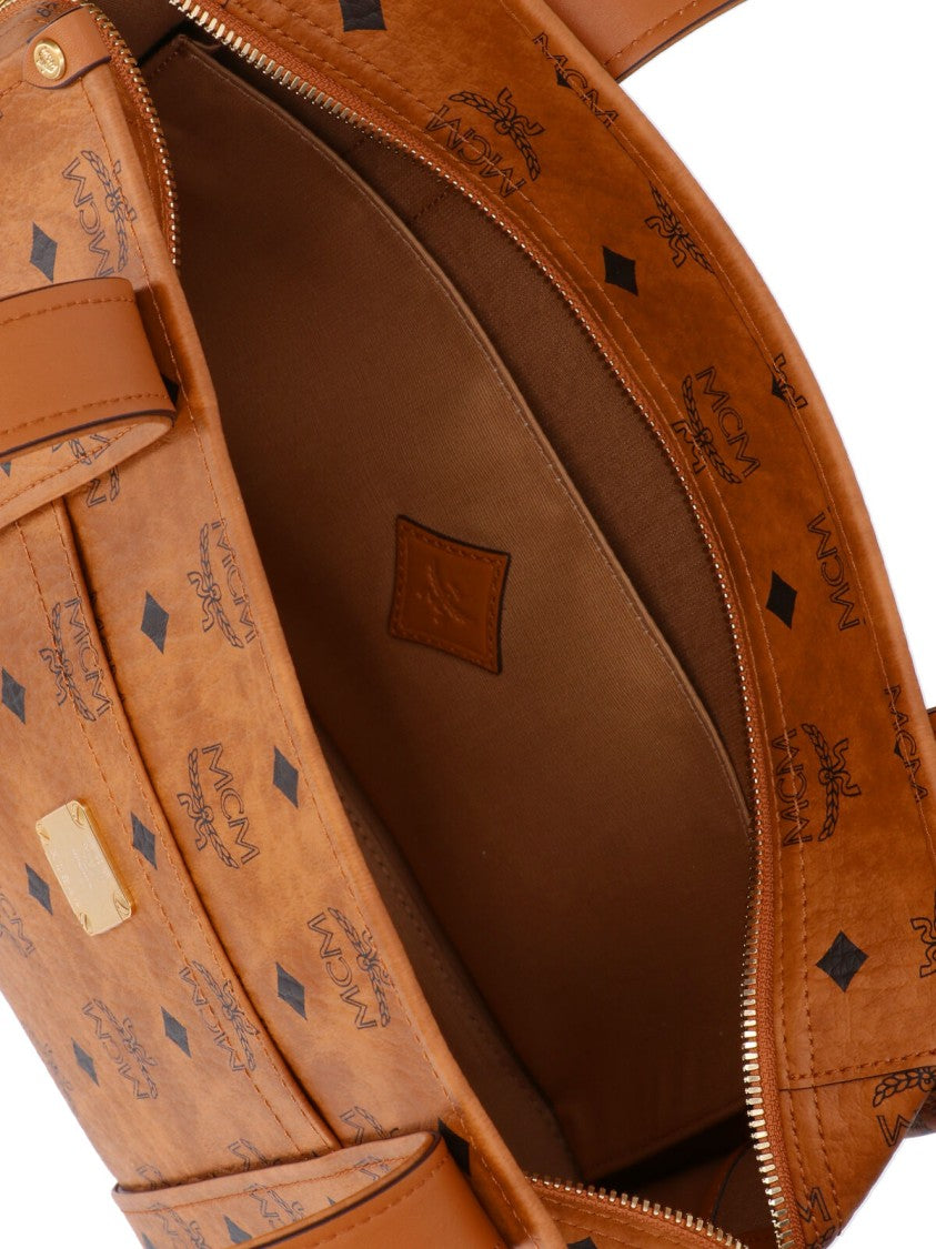 Mcm "Aren" Tote Bag, In Brown "Visetos"