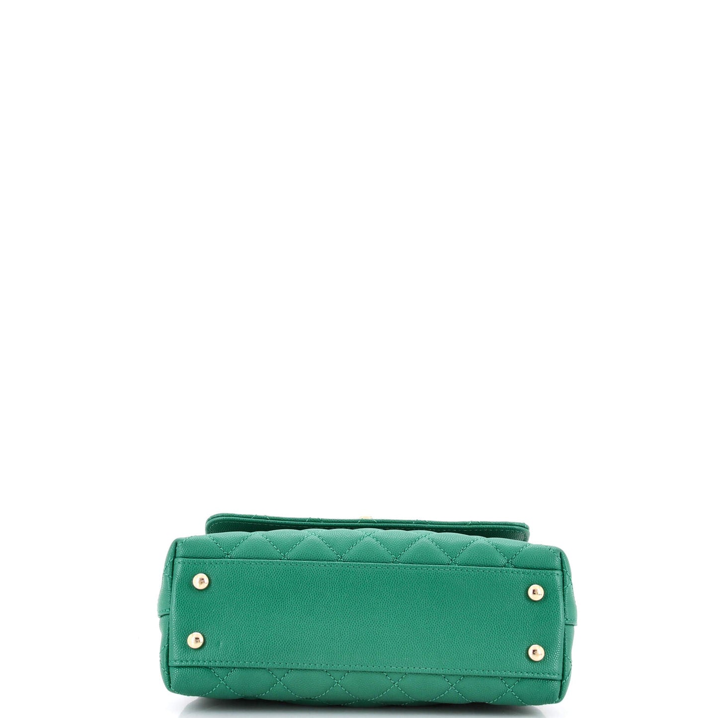 Coco Top Handle Bag Quilted Caviar Mini