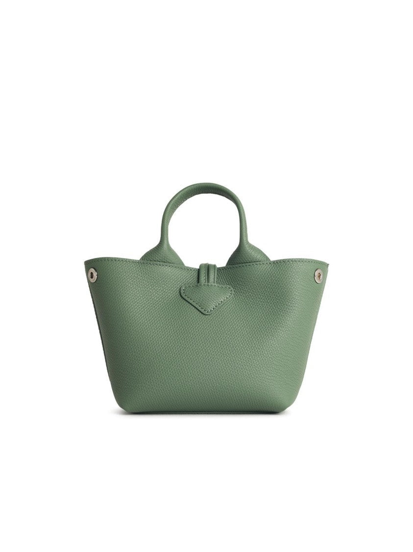 Longchamp Oregano Leather 'Xs Le Roseau' Handle Bag