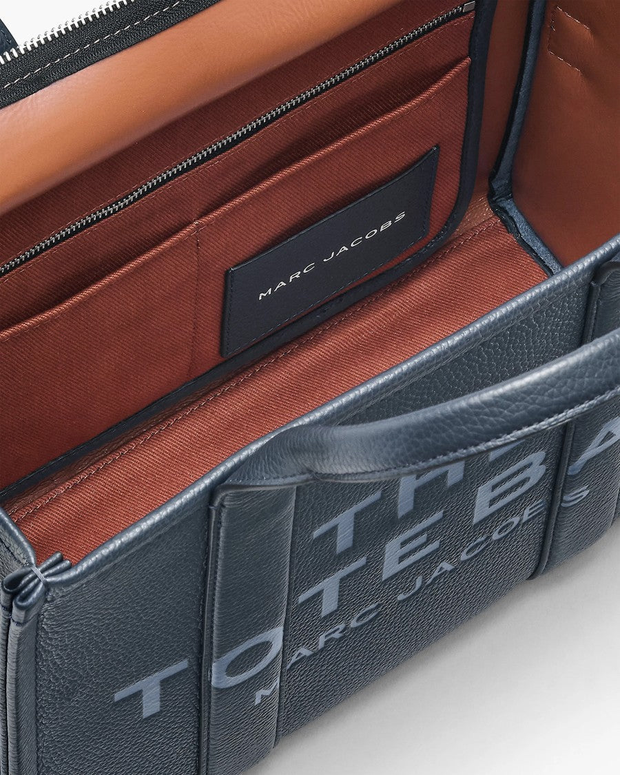 Marc Jacobs Blue Sea The Leather Medium Tote Bag
