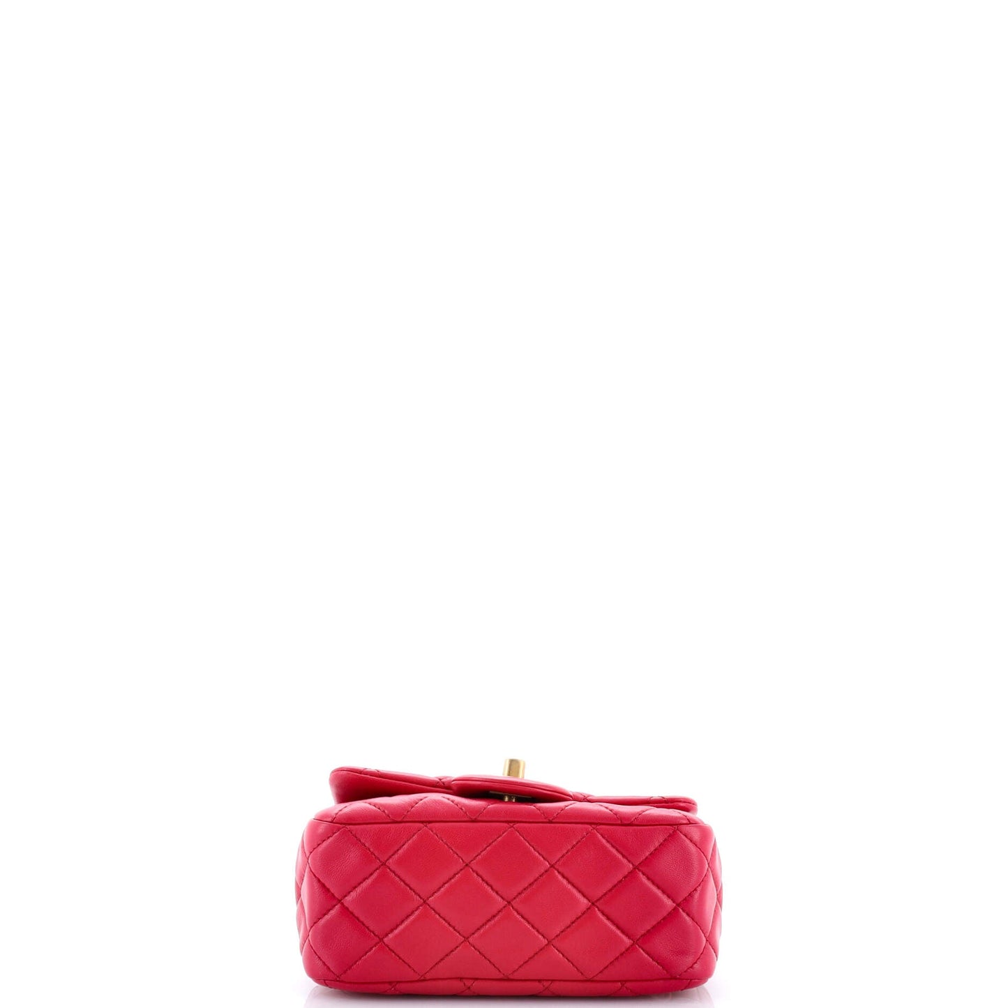 Pearl Crush Square Flap Bag Quilted Lambskin Mini