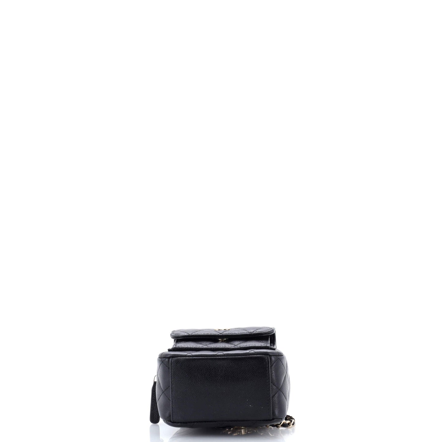 Classic CC Chain Pocket Backpack Quilted Caviar Mini
