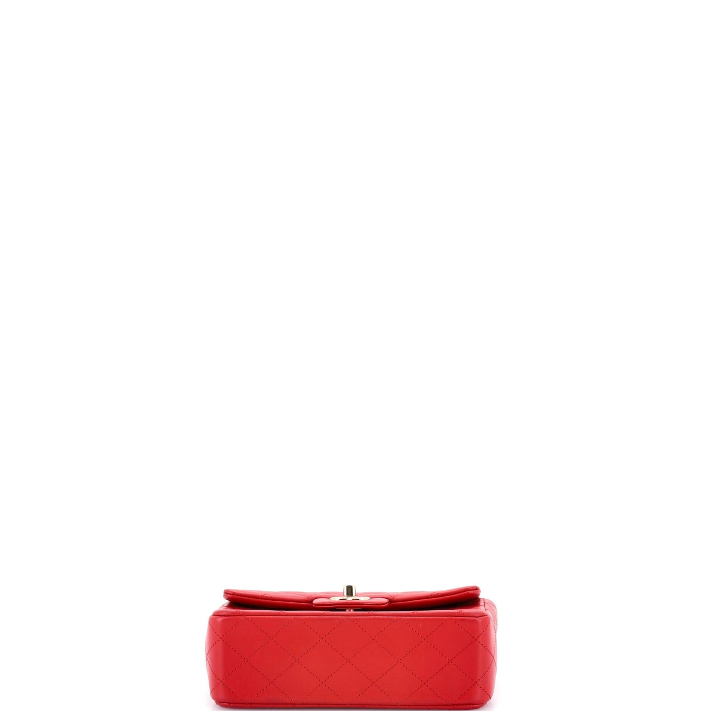 Classic Single Flap Top Handle Bag Quilted Lambskin Mini
