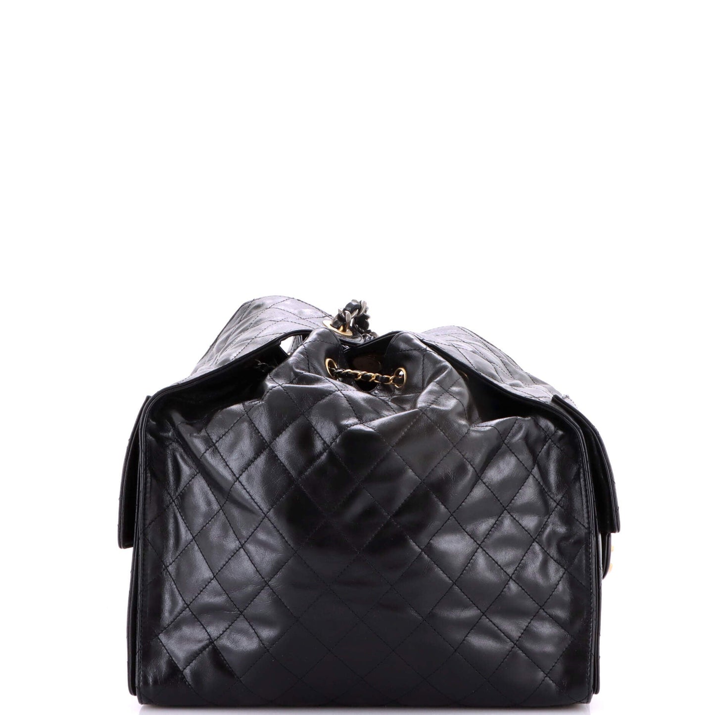 25 Hobo Bag Quilted Shiny Crumpled Calfskin Medium